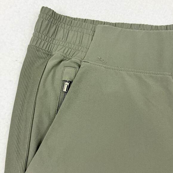 Athleta Brooklyn Jogger Pants Women 12 Green Stretch Travel Casual Workwear - Picture 8 of 11
